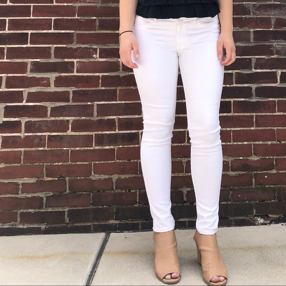 Abercrombie & Fitch White Denim Jeans